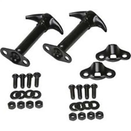 Rampage 1945-1949 Jeep CJ2A Hood Catch Kit - Black - Truck & Automotive