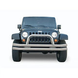 Rampage Rampage 1976-1983 Jeep CJ5 Double Tube Bumper Front - Stainless