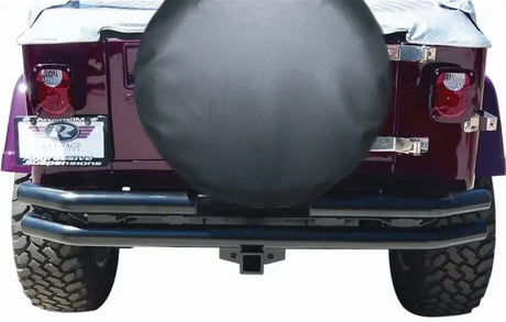 Rampage 1976-1983 Jeep CJ5 Double Tube Rear Bumper - Black 