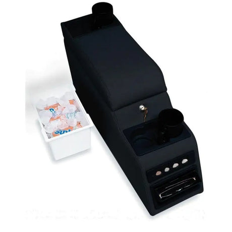 Rampage 1976-1983 Jeep CJ5 Locking Center Console - Black Denim - Truck & Automotive