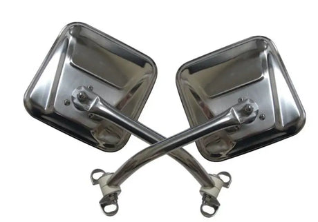 Rampage 1976-1983 Jeep CJ5 Mirror Kit - Stainless - Truck & Automotive