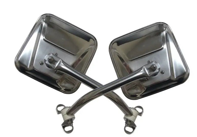 Rampage 1976-1983 Jeep CJ5 Mirror Kit - Stainless - Truck & Automotive