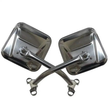 Rampage 1976-1983 Jeep CJ5 Mirror Kit - Stainless - Truck & Automotive