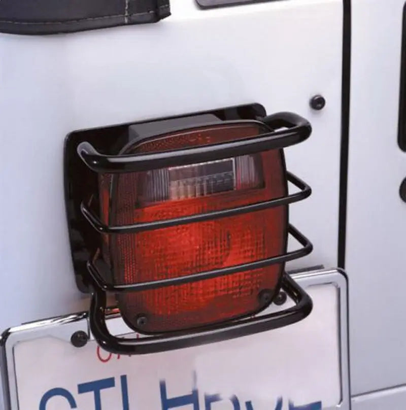 Rampage 1976-1983 Jeep CJ5 Taillight Euroguards - Black - Truck & Automotive