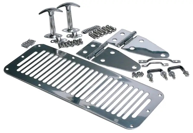 Rampage 1978-1983 Jeep CJ5 Hood Set - Stainless - Truck & Automotive