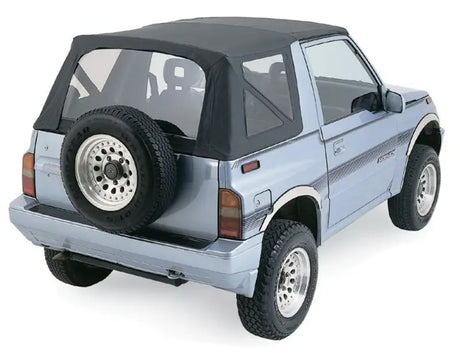 Rampage 1986-1994 Suzuki Samurai Soft Top OEM Replacement - Black Denim 