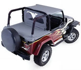 Rampage 1987-1991 Jeep Wrangler(YJ) Cab Soft Top And Tonneau Cover - Black Denim 