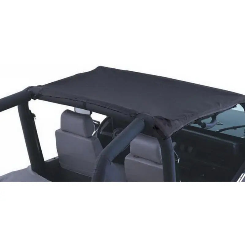 Black Denim Jeep Wrangler soft top on Rampage 1987-1991 YJ California Brief