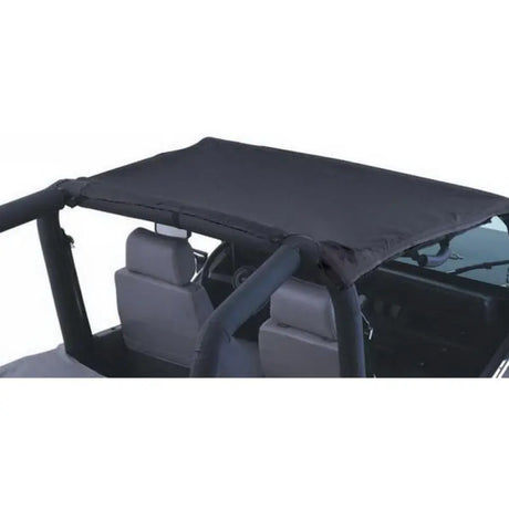 Black Denim Jeep Wrangler soft top on Rampage 1987-1991 YJ California Brief