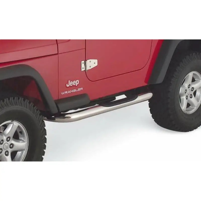 Rampage 1987-1995 Jeep Wrangler(YJ) 3 Inch Round Nerf Bar - Polished 