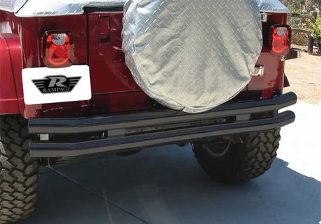 Rampage 1987-1995 Jeep Wrangler(YJ) Double Tube Bumper - Black 