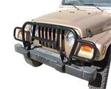 Rampage 1987-1995 Jeep Wrangler(YJ) Headlight Euro Grill Guard - Black 