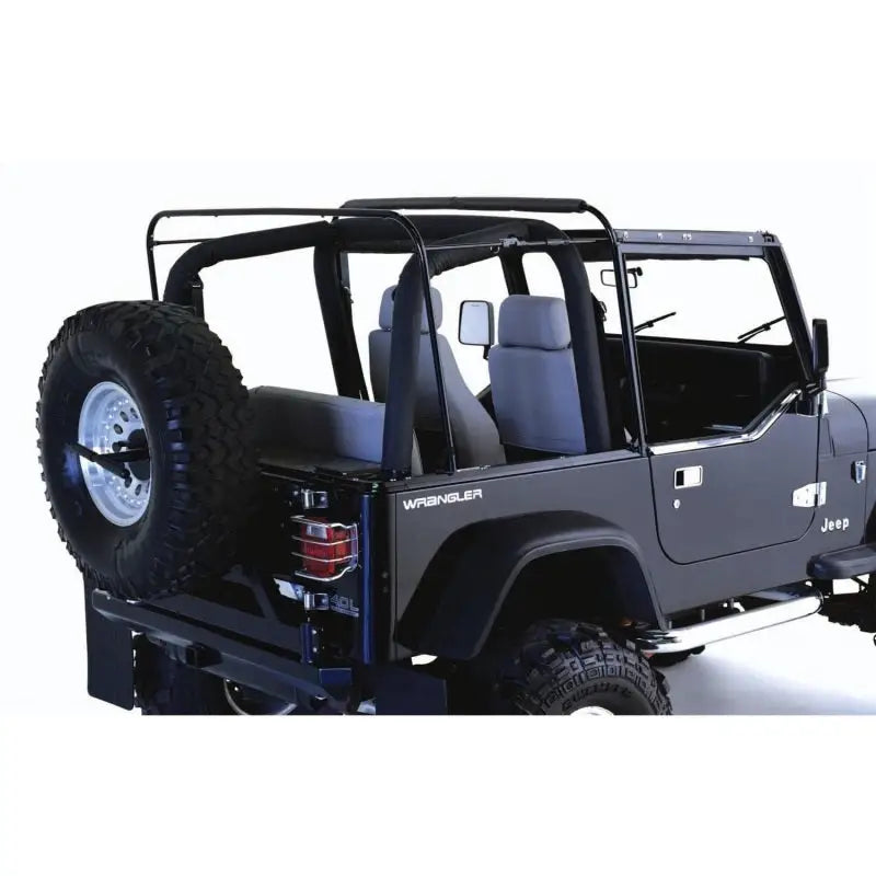 Rampage 1987-1995 Jeep Wrangler(YJ) Soft Top Hardware - Black 