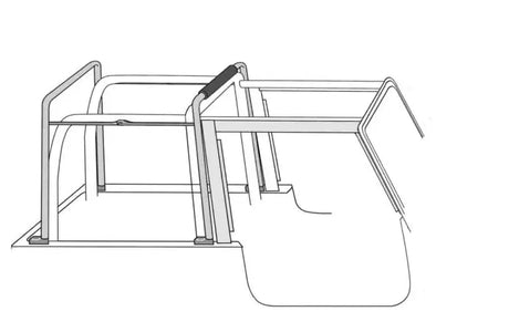 Rampage 1987-1995 Jeep Wrangler(YJ) Soft Top Hardware - Black 