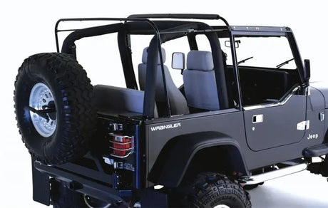 Rampage 1987-1995 Jeep Wrangler(YJ) Soft Top Hardware - Black 