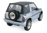 Rampage 1988-1994 Geo Tracker Soft Top OEM Replacement - Black Denim 