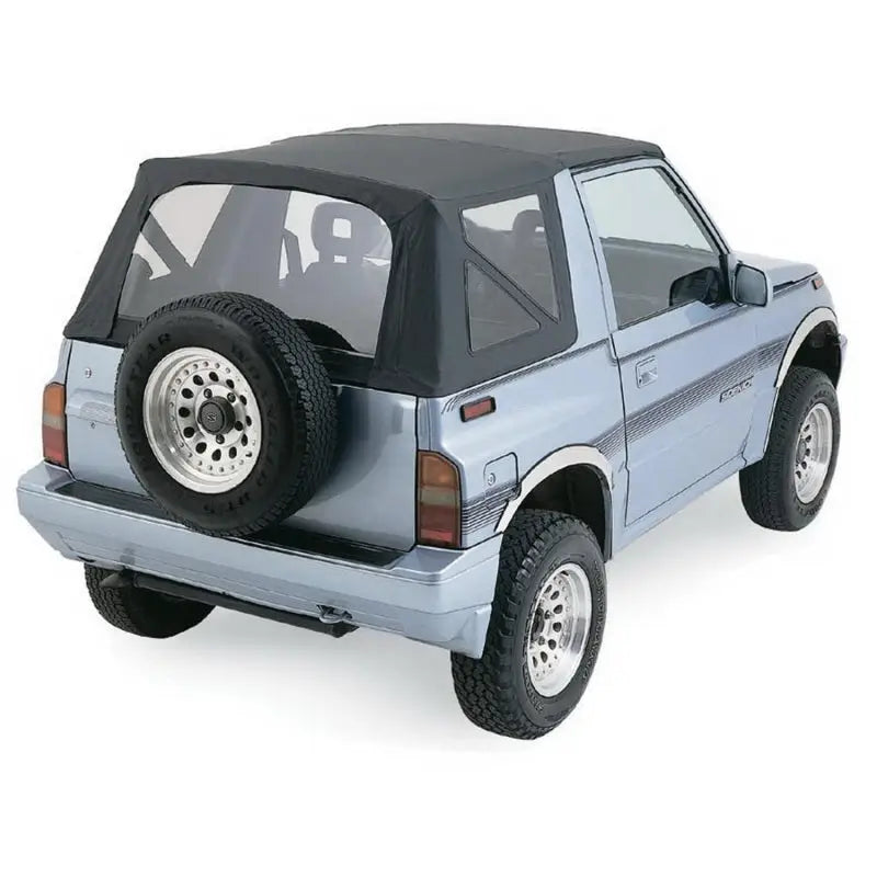 Rampage 1988-1994 Geo Tracker Soft Top OEM Replacement - Black Denim 