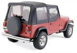 Rampage 1988-1995 Jeep Wrangler(YJ) OEM Replacement Top - Black Denim 