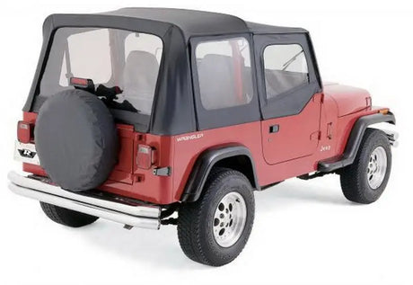Rampage 1988-1995 Jeep Wrangler(YJ) OEM Replacement Top - Black Denim 