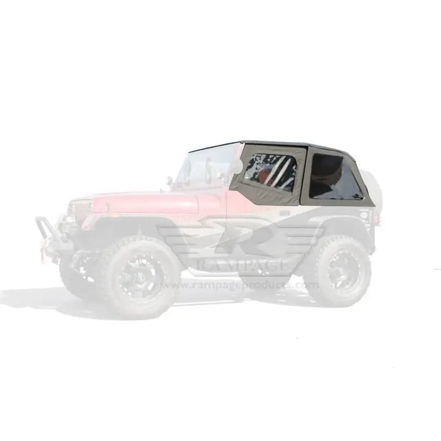 Rampage Rampage 1992-1995 Jeep Wrangler(YJ) Frameless Soft Top Kit - Black Diamond