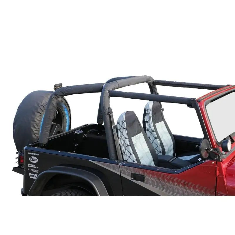 Rampage Rampage 1992-1995 Jeep Wrangler(YJ) Roll Bar Pad & Cover Kit - Black Denim