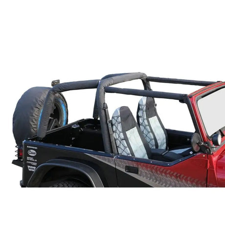 Rampage Rampage 1992-1995 Jeep Wrangler(YJ) Roll Bar Pad & Cover Kit - Black Denim