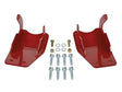 Red metal brackets with hardware for Rancho 21-22 Ford Bronco lower control arm glide plates