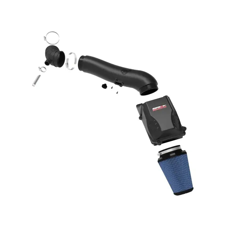 Exploded view of Rapid Induction Cold Air Intake System with Pro 5R Filter for Jeep Wrangler