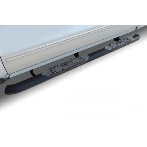 Raptor Rocker Panel Mount Nerf Bar 1601-0313B - Black Curved Oval Step Bars