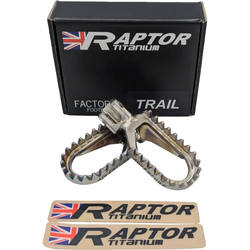 Raptor Titanium Footpegs Foot Controls ADV001 - Titanium Pegs Adv PR