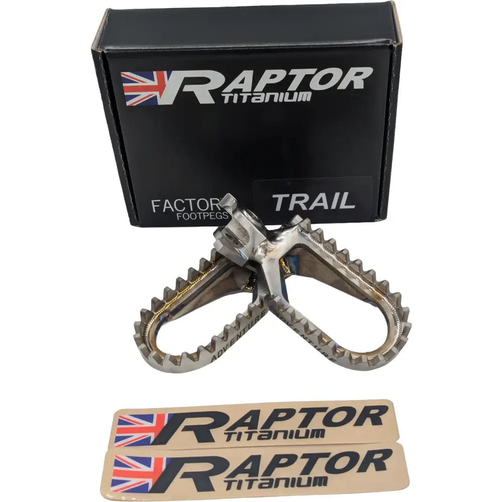 Raptor Titanium Footpegs Foot Controls ADV002 - Titanium Pegs Adv PR
