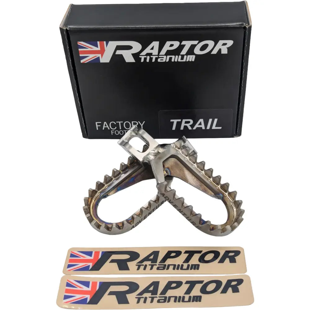 Raptor Titanium Footpegs Foot Controls ADV007 - Titanium Pegs Adv PR Tri