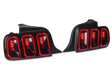 Raxiom 05-09 Ford Mustang Gen5 Tail Lights- Black Housing (Smoked Lens) - Truck & Automotive