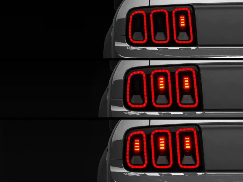 Raxiom 05-09 Ford Mustang Gen5 Tail Lights- Black Housing (Smoked Lens) - Truck & Automotive