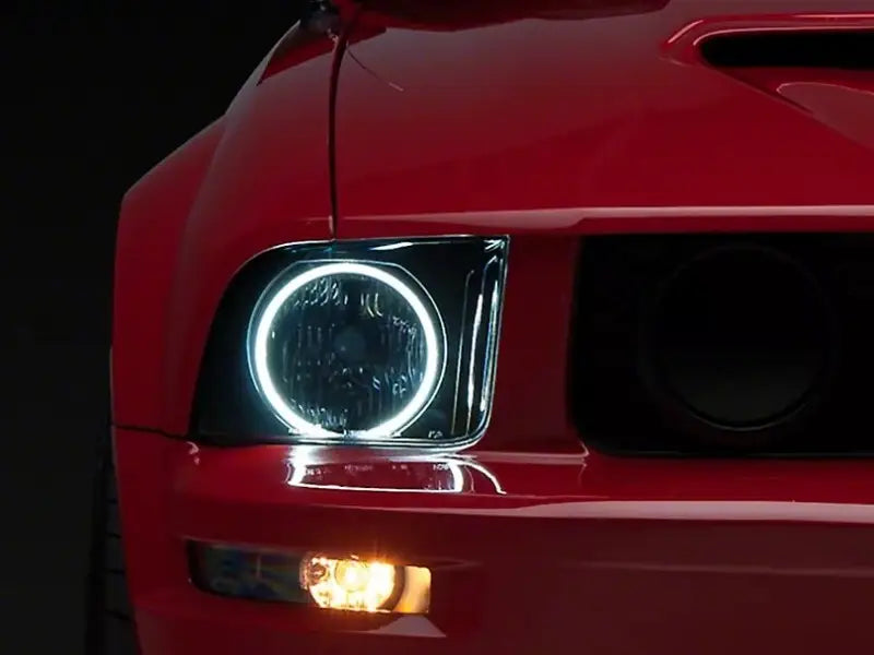 Raxiom 05-09 Ford Mustang GT V6 Axial Series CCFL Halo Projector Headlight- Blk Housing (Smkd Lens) - Truck & Automotive