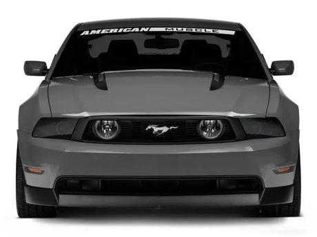 Gray Ford Mustang with Raxiom LED Halo Fog Lights for a sleek look