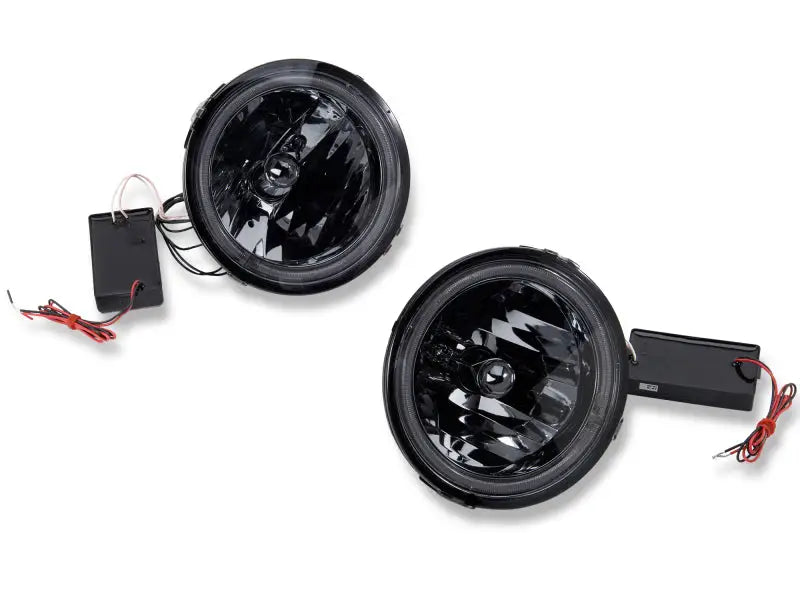 Raxiom 05-12 Ford Mustang GT LED Halo Fog Lights (Smoked) - Truck & Automotive