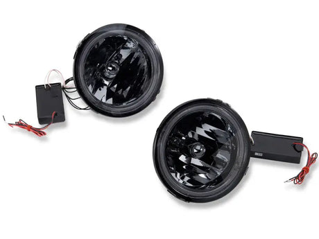 Raxiom 05-12 Ford Mustang GT LED Halo Fog Lights (Smoked) - Truck & Automotive