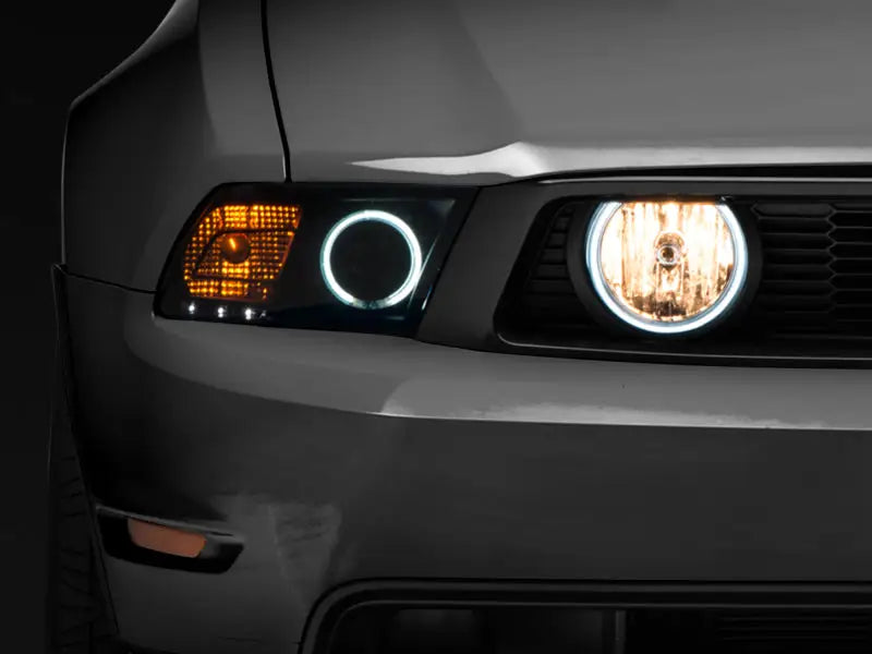 Raxiom 05-12 Ford Mustang GT LED Halo Fog Lights (Smoked) - Truck & Automotive