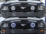 Raxiom 05-12 Ford Mustang GT LED Halo Fog Lights (Smoked) - Truck & Automotive