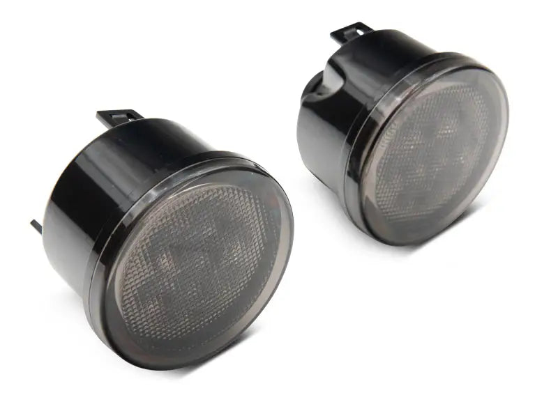 Raxiom 07-18 Jeep Wrangler JK Axial Series LED Amber Turn Signals (Smoked) - Truck & Automotive
