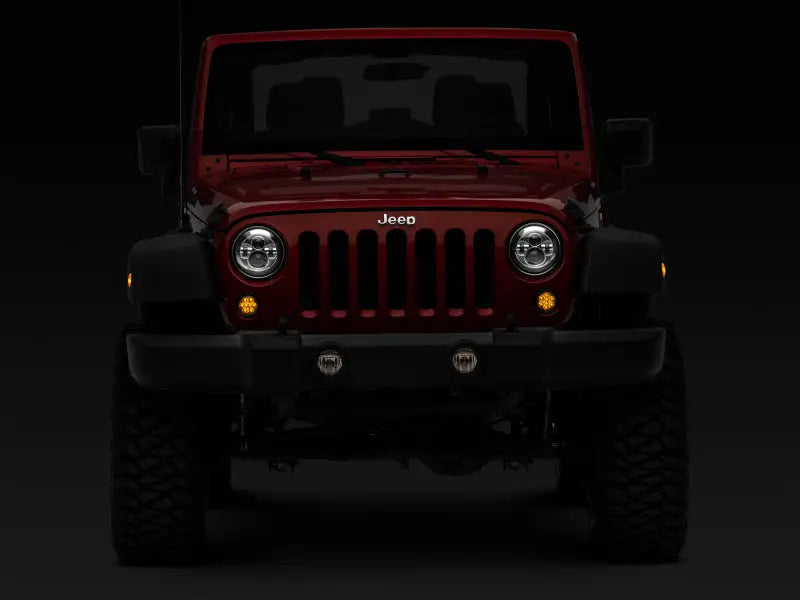 Raxiom 07-18 Jeep Wrangler JK Axial Series LED Amber Turn Signals (Smoked) - Truck & Automotive