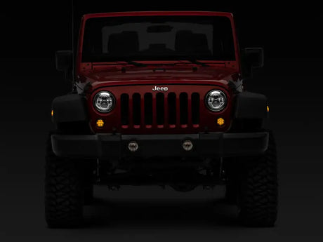 Raxiom 07-18 Jeep Wrangler JK Axial Series LED Amber Turn Signals (Smoked) - Truck & Automotive