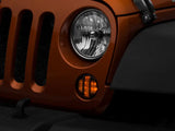 Raxiom 07-18 Jeep Wrangler JK Axial Series LED Front Turn Signals (Smoked) - Truck & Automotive