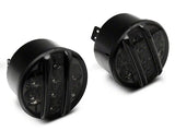 Raxiom 07-18 Jeep Wrangler JK Axial Series LED Front Turn Signals (Smoked) - Truck & Automotive