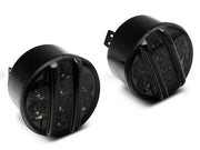 Raxiom 07-18 Jeep Wrangler JK Axial Series LED Front Turn Signals (Smoked) - Truck & Automotive