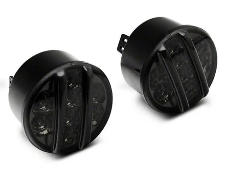 Raxiom 07-18 Jeep Wrangler JK Axial Series LED Front Turn Signals (Smoked) - Truck & Automotive