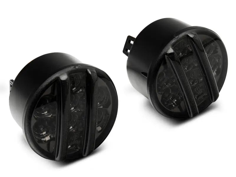 Raxiom 07-18 Jeep Wrangler JK Axial Series LED Front Turn Signals (Smoked) - Truck & Automotive