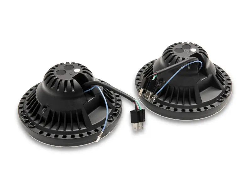 Raxiom 07-18 Jeep Wrangler JK Axial Series LED Headlights- Black Housing (Clear Lens) - Truck & Automotive