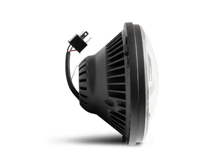 Raxiom 07-18 Jeep Wrangler JK Axial Series LED Headlights- Black Housing (Clear Lens) - Truck & Automotive